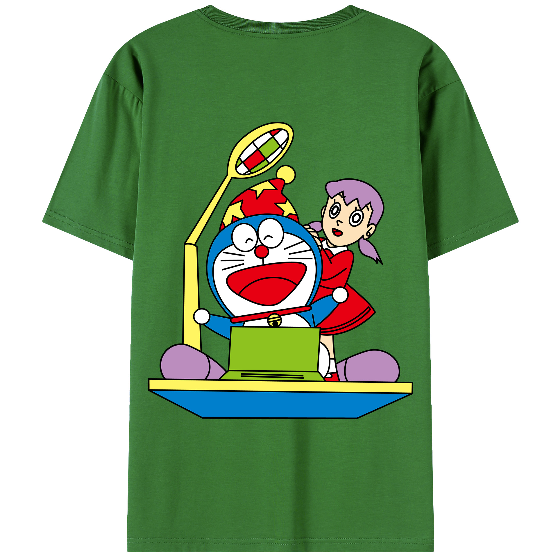 （画像用） ドラえもん みなもと しずか Doraemon Shizuka Minamoto レディース半袖Tシャツ(バックプリント)